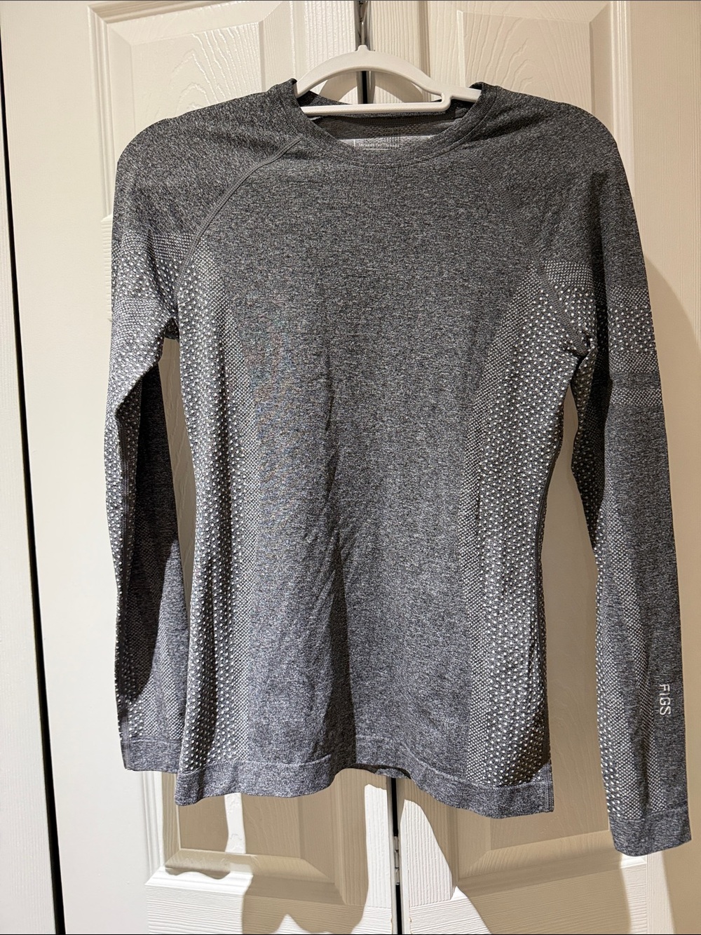 Figs Heather Gray Long Sleeve Top